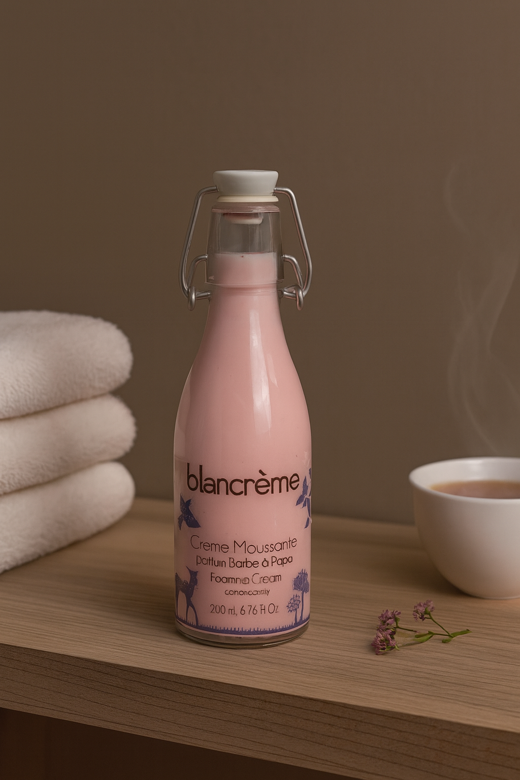 Crème moussante à la barbe à papa by blancreme