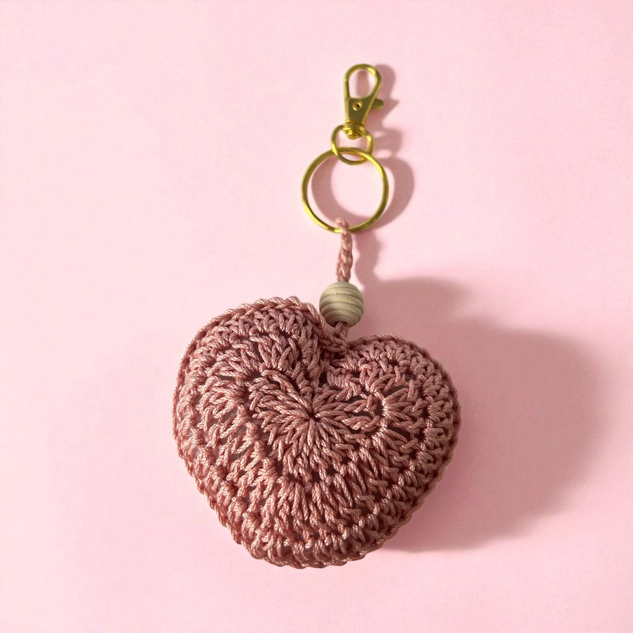 Porte-clefs Cœur fait main